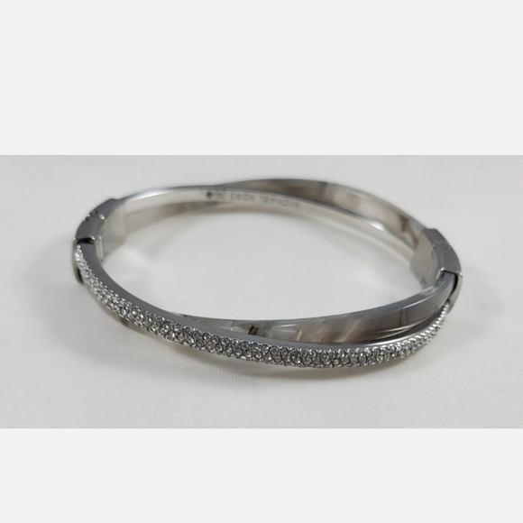 MICHAEL KORS RHINESTONE AND STERLING SILVER BRACELET - Picture 7 of 8